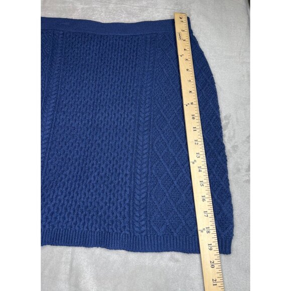 Lilly Pulitzer Womens Blue Textured Knit Skirt 44% Viscose  Size Large - Picture 4 of 8